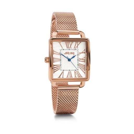 Folli Follie RETRO SQUARE WATCH. Ladies rose gold watches | womens stylish accessories - flipped