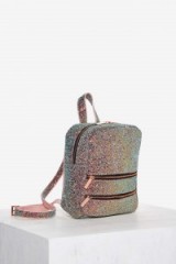 Skinnydip London Molly Pink Glitter Backpack