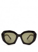 MARNI Angular cat-eye black acetate sunglasses