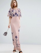 ASOS PREMIUM Maxi Dress with Embroidery looks so feminine