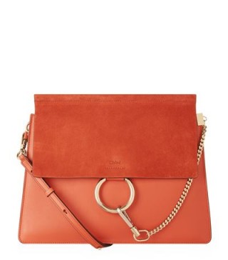Chloé Medium Faye Sepia Red Shoulder Bag