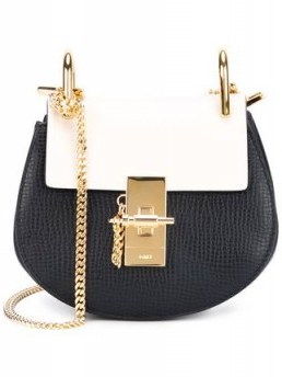 CHLOÉ nano Drew crossbody bag – luxe mini bags – small luxury shoulder bags – leather accessories – designer handbags - flipped