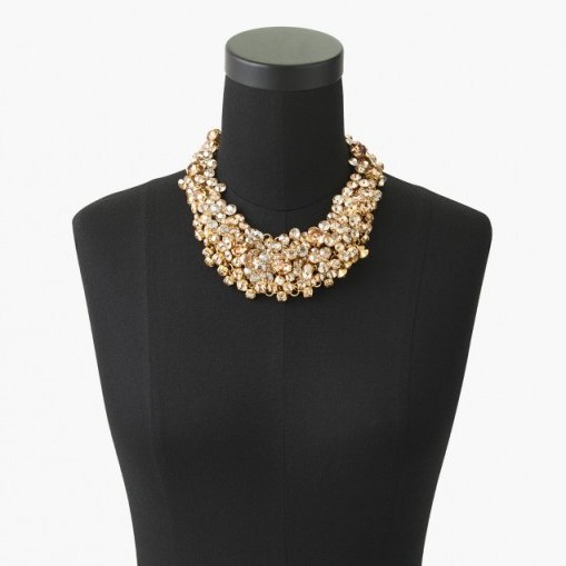 J.CREW CRYSTAL JUMBLE NECKLACE ~ statement necklaces ~ luxe style fashion jewellery ~ glass stone jewelry ~ crystals - flipped