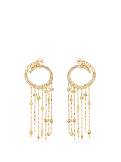 MAURIZIO PINTALDI Diamond & rose-gold earrings ~ statement jewellery ~ luxe accessories ~ fine luxury jewelry ~ white diamonds ~ drop occasion earrings