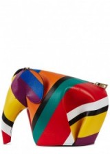 LOEWE Elephant mini leather cross-body bag ~ multicoloured leather crossbody bags ~ fun and stylish accessories ~ colourful handbags