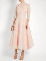 EMILIA WICKSTEAD Hera ruffled-organza A-line dress ~ luxe dresses ~ luxury designer fashion ~ light pink ~ occasion wear ~ evening chic