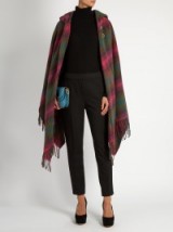 VIVIENNE WESTWOOD ANGLOMANIA Hooded tartan poncho – designer ponchos – winter fashion – stylish outerwear