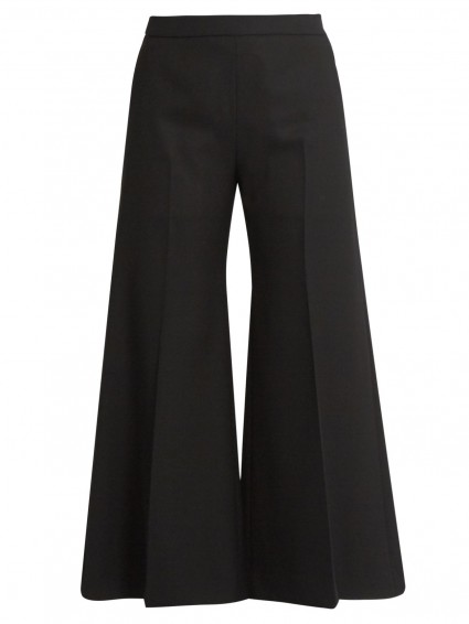 ACNE STUDIOS Isa wide-leg black wool trousers. Cropped pants | feminine | stylish | designer fashion | cool clothing