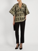 VIVIENNE WESTWOOD ANGLOMANIA Kick Out jacquard kimono top. Oriental style tops | wide sleeved fashion