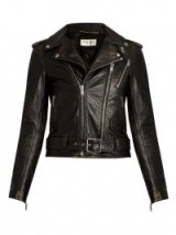 SAINT LAURENT L171 distressed black leather jacket ~ biker jackets ~ moto ~ designer outerwear ~ luxe fashion