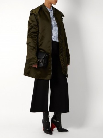 ACNE STUDIOS Lexi khaki green padded coat. Casual style | luxe coats | cool fashion | stylish designer clothing - flipped