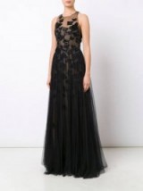 MARCHESA NOTTE black butterfly gown- red carpet style gowns – designer occasion wear – feminine evening fashion – elegant & chic
