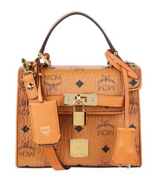 MCM Mini Heritage Satchel – luxury top handle bags – small handbags – designer accessories – leather shoulder bags