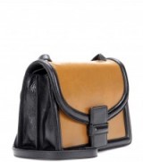 DRIES VAN NOTEN Leather shoulder bag ~ black and tan ~ stylish handbags ~ designer bags