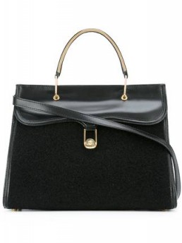 OLYMPIA LE-TAN Marguerite black tote – designer handbags – luxe bags
