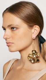 PAIGE NOVICK FOR TIBI SINGLE FLORAL SCULPTURE EARRING ~ statement jewellery ~ flower earrings
