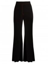ELLERY Rafael black wide-flared trousers