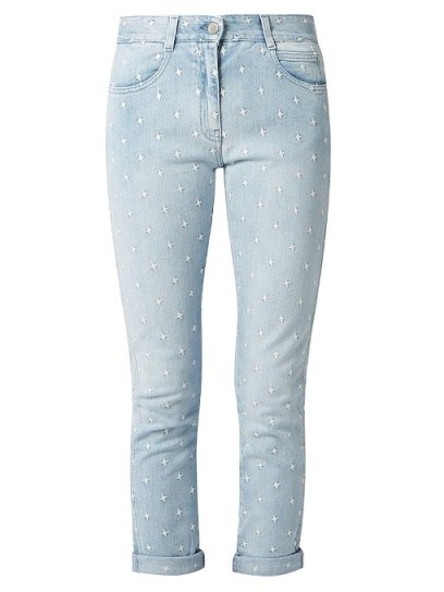STELLA MCCARTNEY Star-embroidered skinny-leg boyfriend jeans - flipped