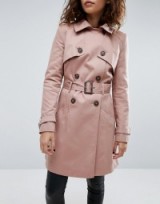 ASOS Classic Trench Coat ~ blush belted coats ~ spring fashion ~ pale pink outerwear