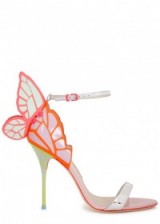 SOPHIA WEBSTER Chiara winged leather sandals ~ dream evening shoes ~ feminine high heels ~ butterfly wings ~ red carpet shoes ~ statement footwear ~ embellished barely there