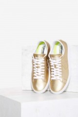 Converse Pro Leather LP OX Vegan Leather Sneaker – Gold. Sneakers | metallic trainers
