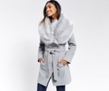 OASIS FAUX FUR COLLAR COAT – luxe style coats – chic & stylish fashion