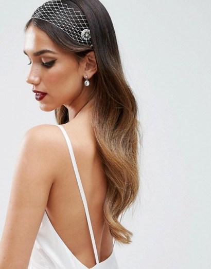 ASOS Wedding Jewel Net Hair Comb – lovely! - flipped