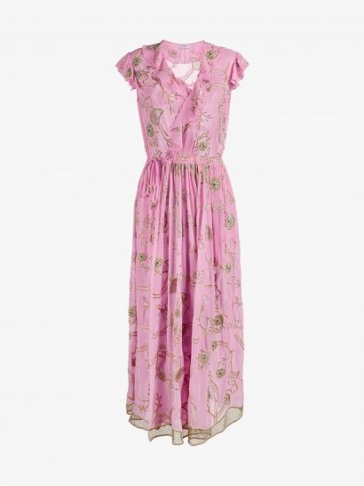 Ashish Pink Embroidered Short Sleeve Dress ~ luxe dresses - flipped
