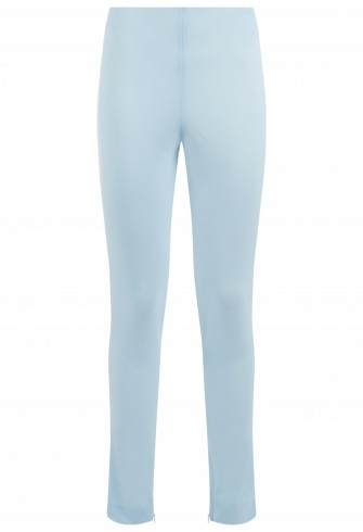 LA PERLA ESSENTIALS BI-STRETCH COOL-WOOL LEGGINGS Light Blue ~ skinny pants ~ luxury trousers