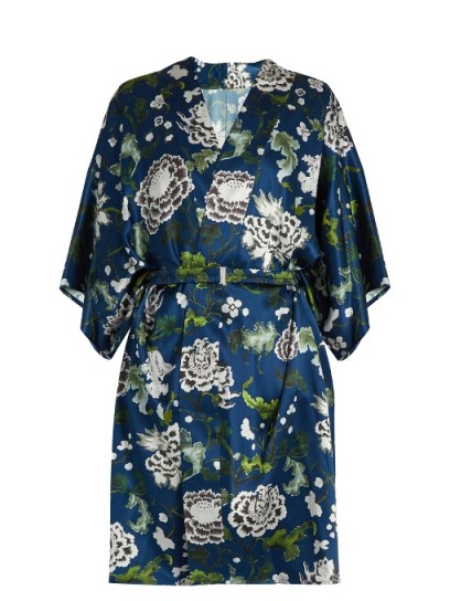 ADAM LIPPES Floral-print kimono jacket. Kimonos | lightweight silky jackets | oriental style fashion