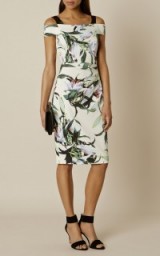 Karen Millen Lily Print Pencil Dress ~ floral printed dresses ~ elegant style