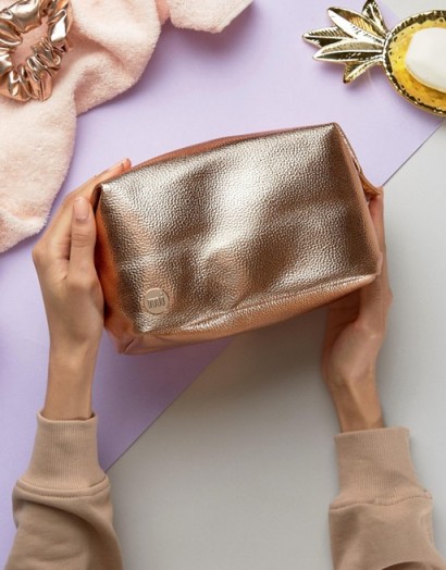 Mi-Pac Wash Bag in Rose Gold – just because it’s gold!