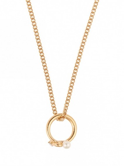 CHLOÉ Monroe necklace ~ gold tone designer necklaces ~ luxe style jewellery - flipped