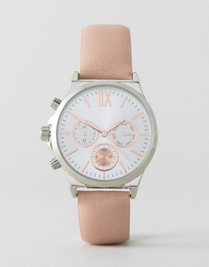 New Look Nude Faux Leather Watch – such a pretty little thing – asos the best! - flipped