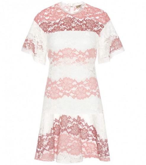 BURBERRY Elisabetta pink and ivory lace dress ~ beautiful British fashion ~ luxury designer clothing ~ romantic summer occasion dresses