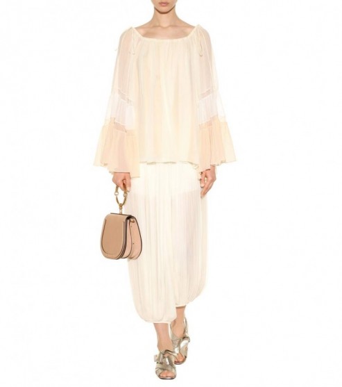 CHLOÉ Pleated pants in milk ~ voluminous cropped trousers ~ luxe clothing ~ luxury fashion