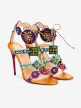 Christian Louboutin Crystal Embellished Stiletto Heeled Sandals – bling shoes