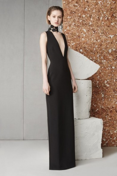 Solace London Grace Maxi Dress Black - flipped
