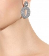 OSCAR DE LA RENTA Beaded clip-on earrings ~ bling jewellery ~ statement accessory
