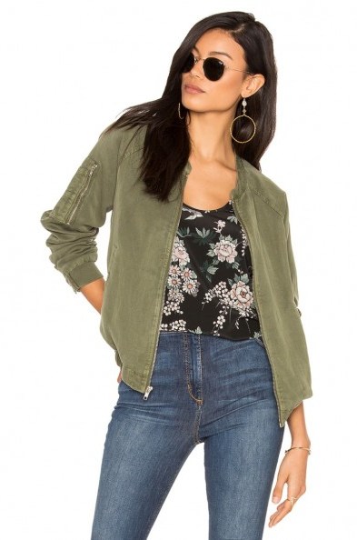 SANCTUARY GREEN PILOT BOMBER in CADET. Casual collarless jackets - flipped