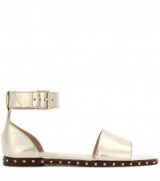 VALENTINO Valentino Garavani Soul Rockstud leather sandals ~ gold summer shoes ~ casual holiday luxe