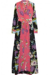 DIANE VON FURSTENBERG Floral-print silk crepe de chine maxi dress ~ long flower printed dresses ~ designer fashion ~ summer chic