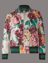 M&S AUTOGRAPH Floral Print Bomber Jacket ~ Marks and Spencer flower printed jackets