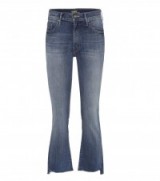 MOTHER The Insider Crop Fray distressed jeans