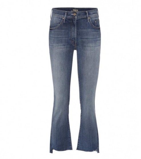 MOTHER The Insider Crop Fray distressed jeans - flipped
