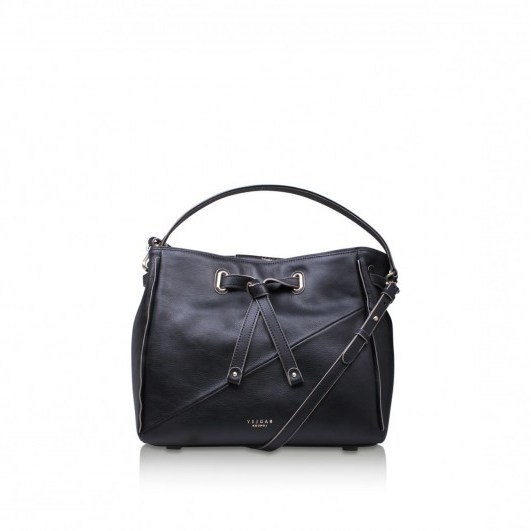 Radley London Newton Black Leather bag – chic handbags – stylish shoulder bags - flipped