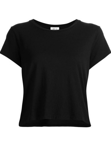 RE/DONE plain T-shirt. Black tees | womens short sleeve t-shirts - flipped