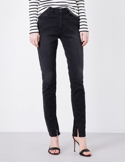 3X1 Split-seam skinny mid-rise jeans black n.5 - flipped