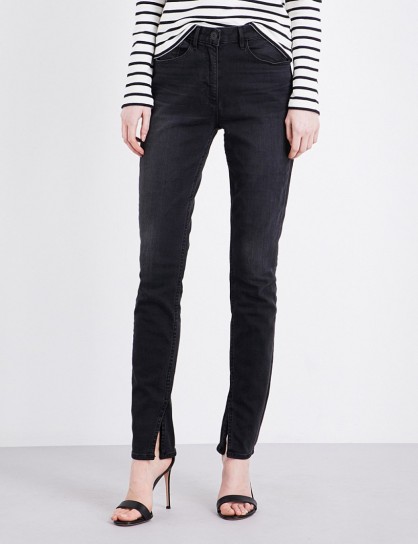 3X1 Split-seam skinny mid-rise jeans black n.5