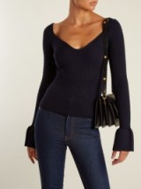 KHAITE Alessandra bell-sleeved wool sweater